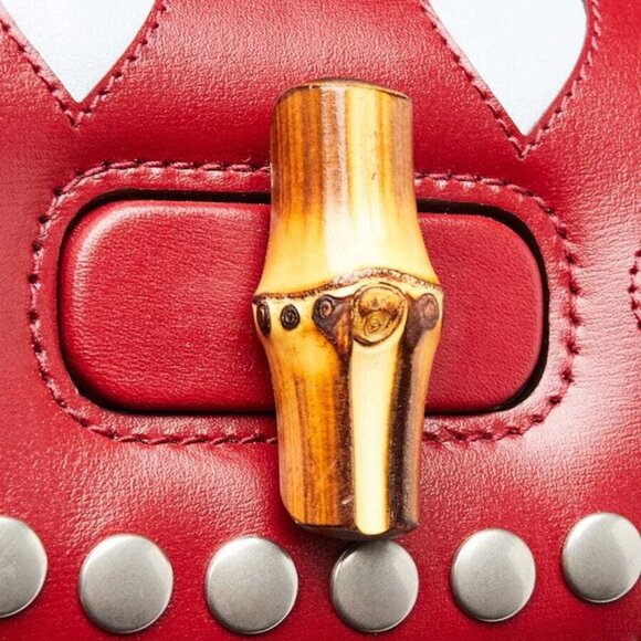 Gucci Multicolor Leather Lovelight Bamboo Top Handle 1947 Small Bag - Picture 9 of 12